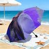 1pc Ayliva's Personal Photobook Umbrella Portable Folding Umbrella Iron Frame Hole Bone Structure Outdoor Home Umbrella