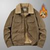 Korean Version of Lamb Wool Cotton-padded Clothes Men's Casual Velvet Thickened Warm Jacket Autumn and Winter Multi-bag Corduroy Cotton Clothes