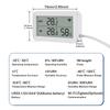 Tuya Zigbee WiFi Temperature Humidity Sensor Digital LCD Meter Hogar Inteligente Work with Smart Life Alexa with External Probe