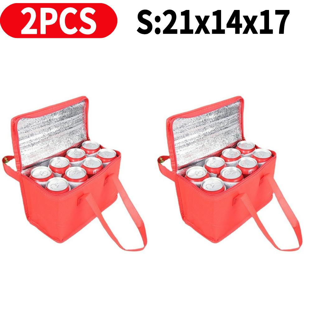 Picnic Bag Large Capacity Storage Bag Food Thermal Bag Insulation Picnic Ice Pack Drink Carrier Insulated Bag for Beach Picnic