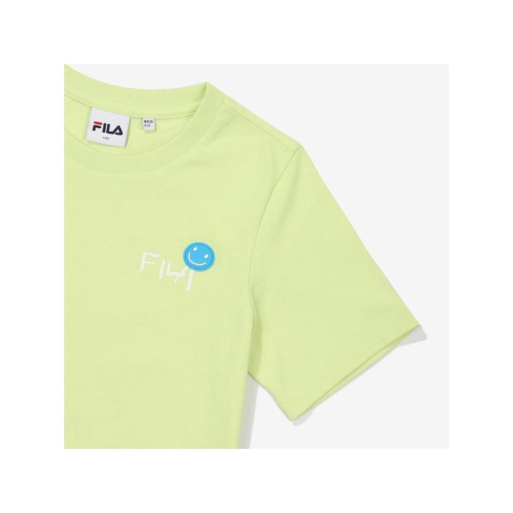 [fila Kids] Smile Back Graphic T shirT  Fk2rsf2207x Ple  q0zFk2rsf2207xPle