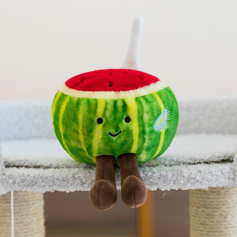 Creative Styling Cute Vegetables Fruit Dolls Cabbage Corn Eggplant Plush Toys Wedding Throwing Dolls