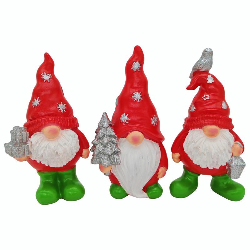 Resin Crafts Christmas Dwarfs Gnome Statue Ornament Ornaments Holiday Gifts