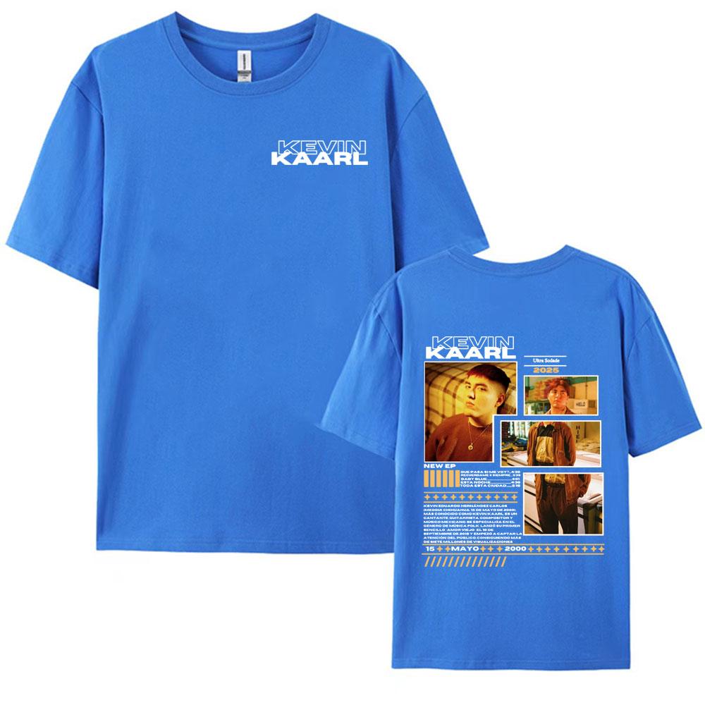 Rapper Kevin Kaarl Ultra Sodade Tour 2025 Cover T Shirt Men Women Fashion Cotton T Shirts Hip Hop Short Sleeve Oversized Tshirt