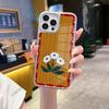 Artistic Small Daisies Are Suitable for Apple 17 Pro Glass Mobile Phone Case, Apple 16 All-inclusive Protective Case.