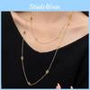 Contemporary 120cm Titanium Steel Choker Necklace For Women With Sweet Korean Style