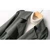 Casual Loose Trench Coat Korean Style British Fashion Spring Autumn Waist Belt Long Coat Petite Women Jacket