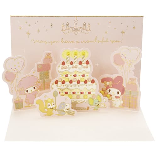 Sanrio Message Card My Melody Cake and Party Greeting Card Can be shipped overseas BD139-3 SANRIO 733792