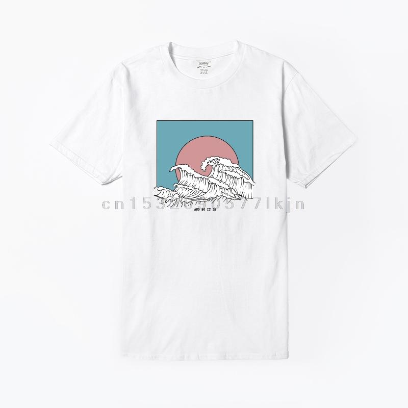 Great Wave Tee Shirts Fashion High Quality Printed 100 Cotton European Size XS5XL Tshirt