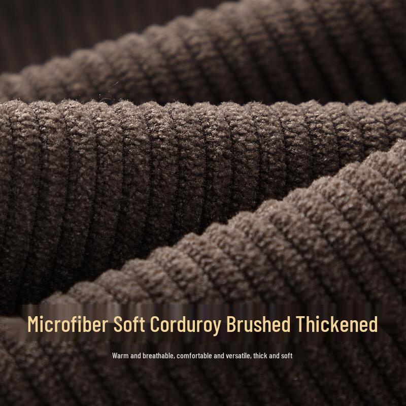 Shanshan Men's Corduroy Warm Straight-Leg Casual Pants