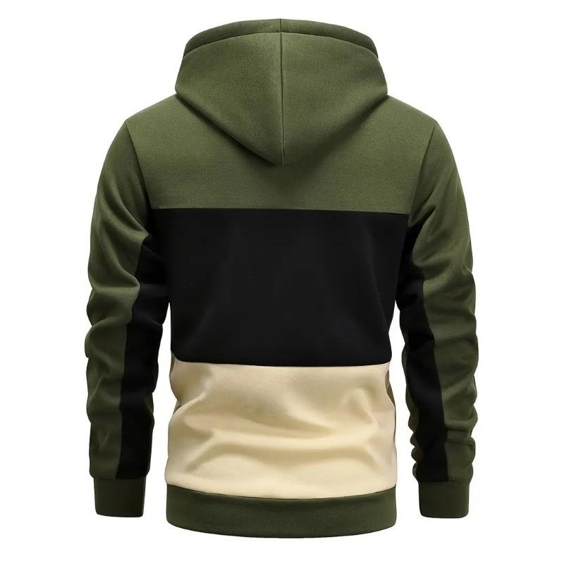 Men's Windproof Fashion Hooded Hoodie for Autumn and Winter a Must-have for Trendy Streets Casual Style Front Pocket Design