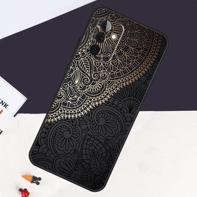 Indian Floral Henna Mandala Case For Samsung Galaxy A05 A06 A26 A16 A56 A36 A22 A32 A52 A54 A34 A14 A55 A15 A53 A33 A35