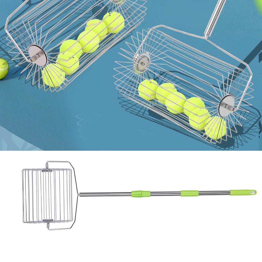 Tennis   Collector Roller Quick Rolling Picker Stainless Steel Multifunction Fruit Collector Garden Tool