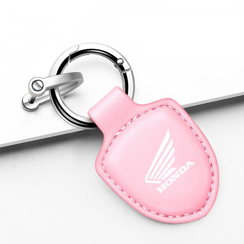 PU Leather Motorcycle Keychain Key Decoration Ring Anti-Loss Pendants For Honda CB400CB650FCBF CBR25ORR CRF SH3O0 NC75O HONDA ZP8