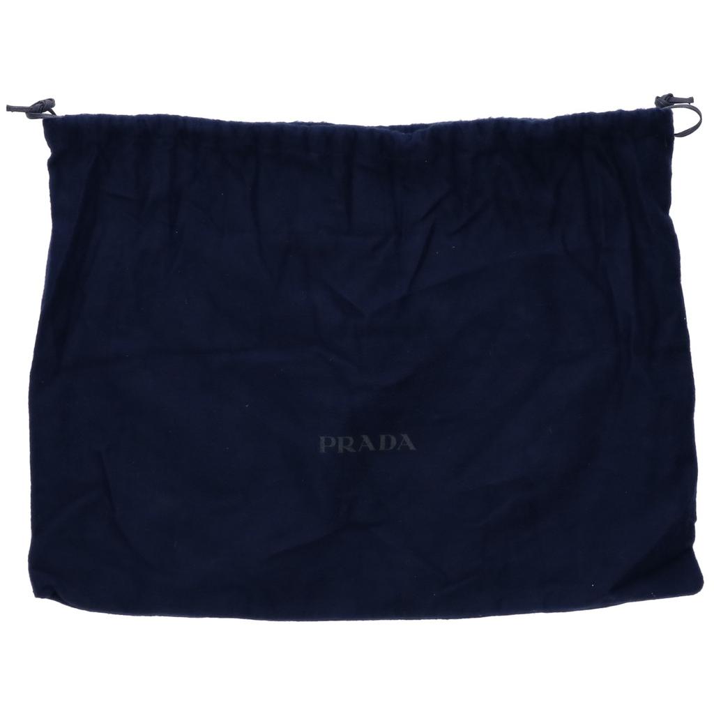 PRADA 2VZ098 Vitello Dino Cow Leather Crossbody Bag Shoulder bag blackUsed