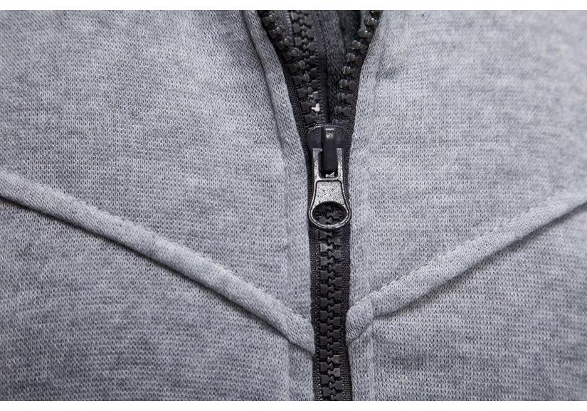Autumn/Winter Cross-Border Fashion: Solid Color Plus Velvet Loose Hooded Jacket with Double Zipper and Long Sleeves