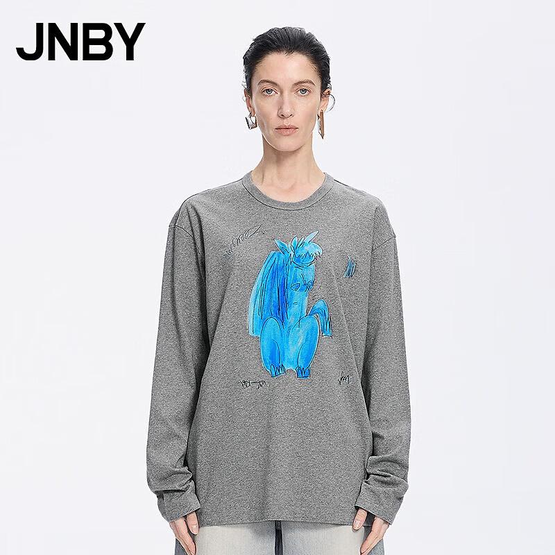 JNBY 2026 Spring New Loose Cotton Long-Sleeve T-Shirt