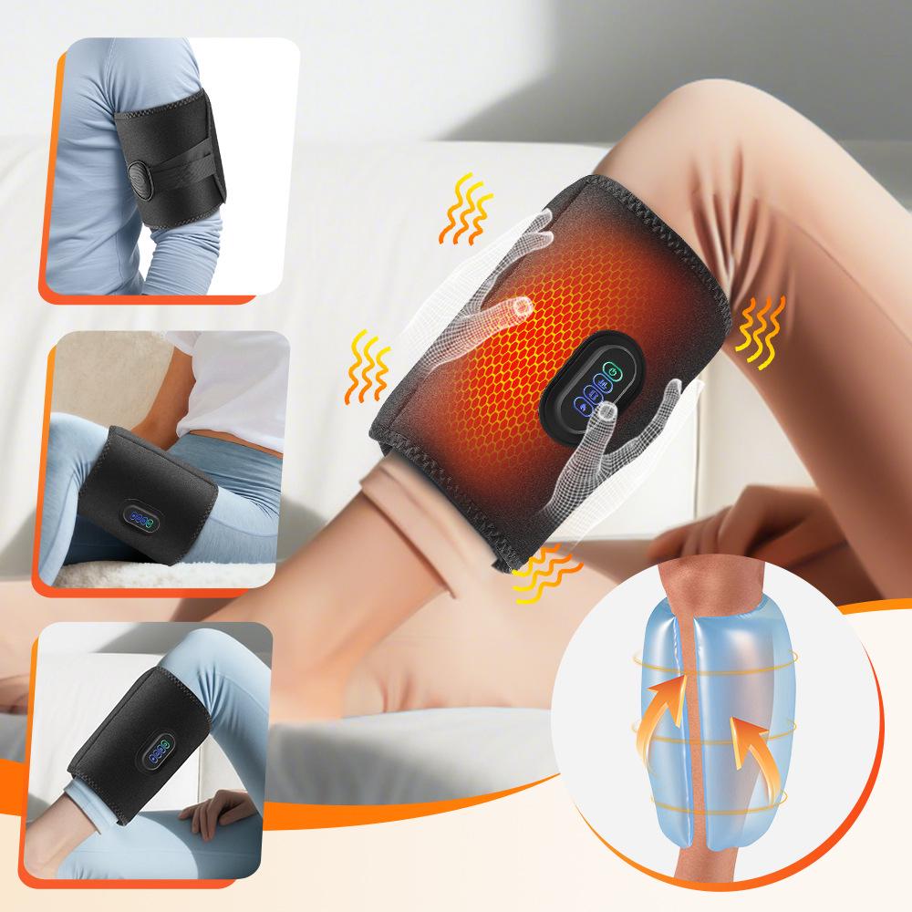 3-Speed Airbag Vibration Leg Massager with Electric Heating