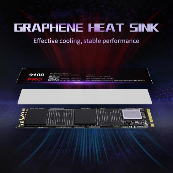 9100 PRO M.2 SSD PCIe 4.0 NVMe TLC SSD High Transfer Speed 1TB/2TB/4TB Internal Solid State Drive for Gamer Technician