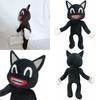 Adorable Black Cartoon Cat Plush Toy Stuffed Doll Perfect For Halloween Decorations