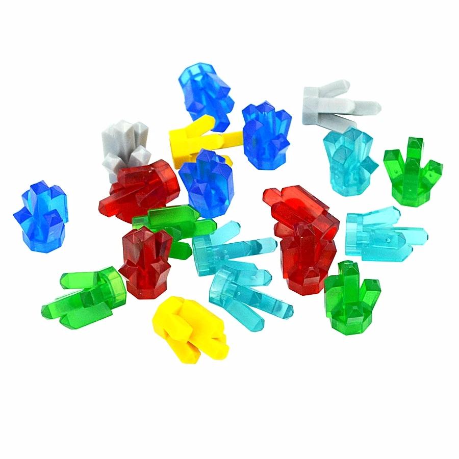50Pcs 30385 Crystal Stone Painted Gem MOC Gemstone Ore Building Block Particles Model Accessories Compatible Brick Leduo Toys