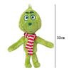 Figurines d'anime à poils verts, décoration de Noël parfaite, figurine de monstre aux cheveux verts, adorable poupée en peluche, jouet d'anniversaire pour enfant, cadeaux