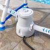 Inflatable Pool Filter Pump for Above Ground Pools, 330 GPH 16W Water Home Garden Kit, System Circulation & Filtration Maintenance Equipment