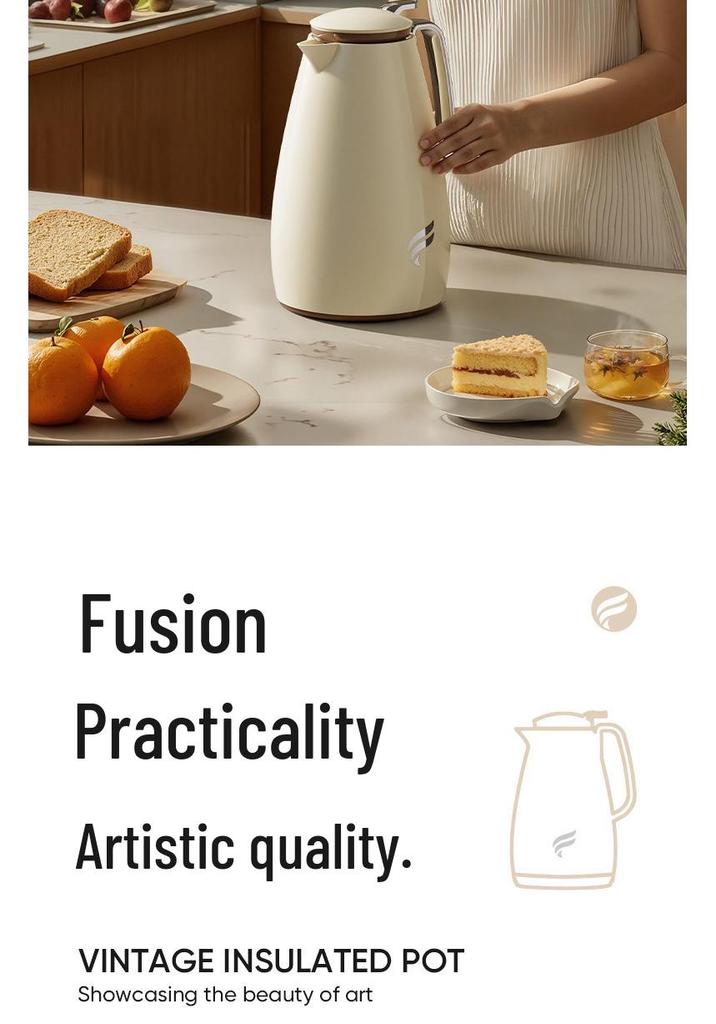Large Capacity Insulated Thermos Flask - Hot/Cold Water Bottle