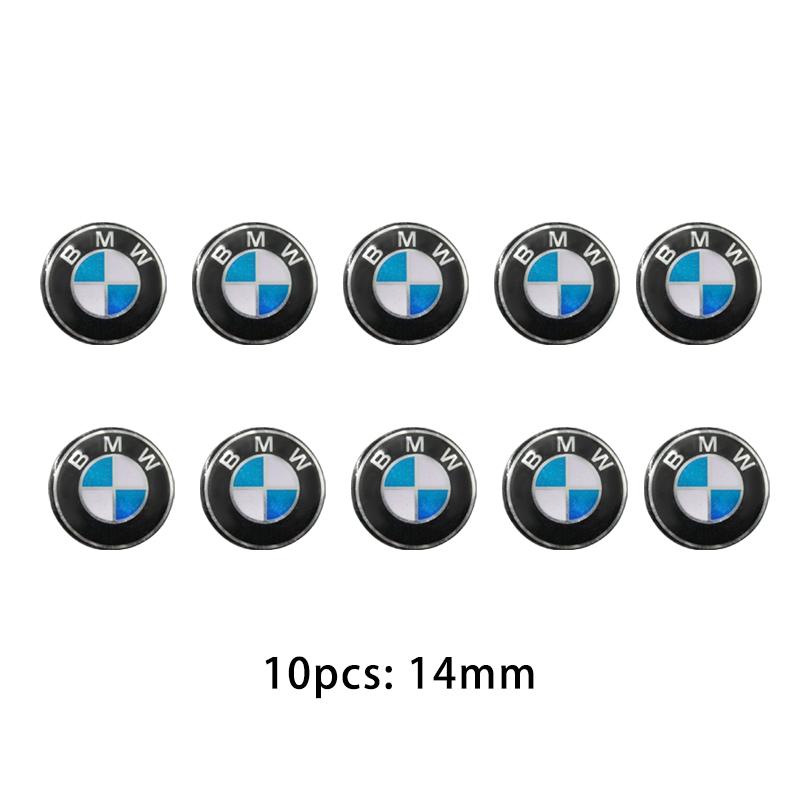 BBKQ7 11/14mm Car Styling Remote Key Emblem Sticker For BMW E46 E39 E90 E60 E36 F30 F10 E34 E30 F20 E92 M3 M4 M5 X5 X6 Accessories