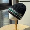 Korean Style Retro Striped Color Blocked Cold Hat New Versatile Student Thickened Warm Woolen Hat Single Layer Outdoor Knitted Hat