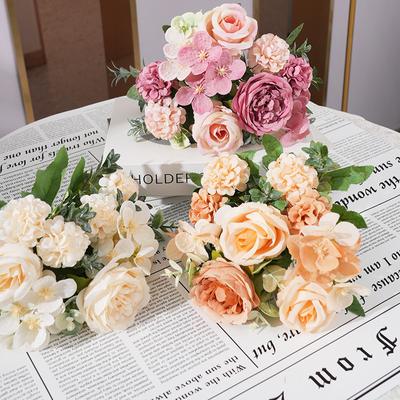Peony Hydrangea Rose Simulation Flowers Wedding Home Decoration Table Decoration Photography Fake Flowers