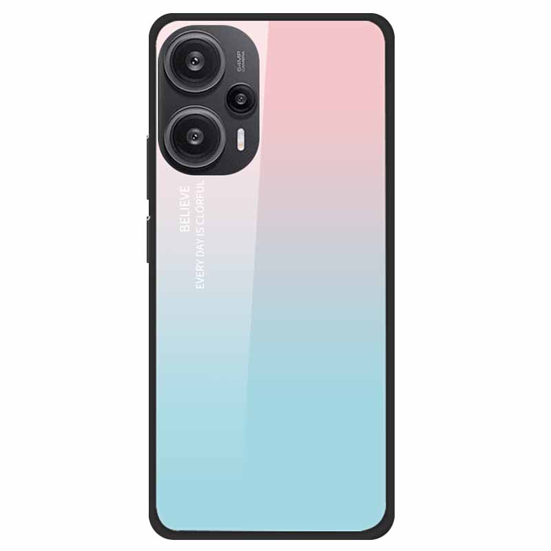 For Xiaomi Poco F5 5G F5Pro Case Luxury Tempered Glass Soft Bumper Phone Cover for POCO F5 Pro 2023 Fundas on PocoF5 Painted