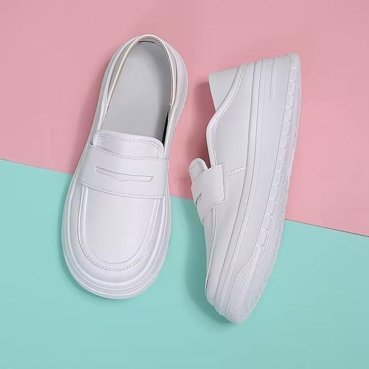 Nurse shoes soft sole breathable not tired feet non-slip single shoes spring and autumn new thick-soled medical shoes