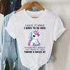 Cute Unicorn Graphic T Shirts Vintage Casual Tees New Fashion Harajuku Womens Clothing Y2k Grunge Tops Ladies Korean Tshirt