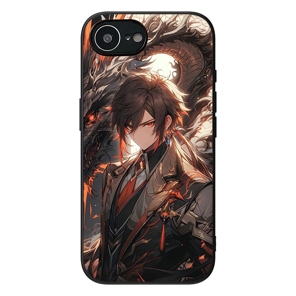 Zhong Li Genshins HuTao Xiao Impact Protective Cover for Apple iPhone 16 17 Air 14 15 Pro Max Plus 16+ 16E 14+ ProMax Phone Case