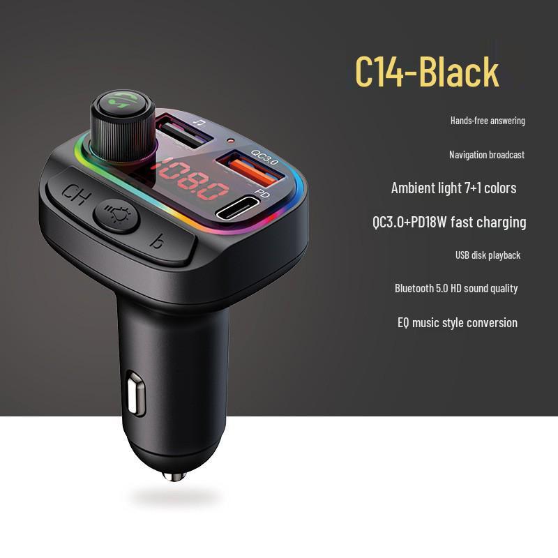 Multi-Function Bluetooth Car FM Transmitter & USB Charger