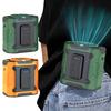 Portable Waist Fan USB Rechargeable Cooling Waist Fan with Flashlight Cooling Belt Fan Waist Clip Fan for Outdoor Camping Travel