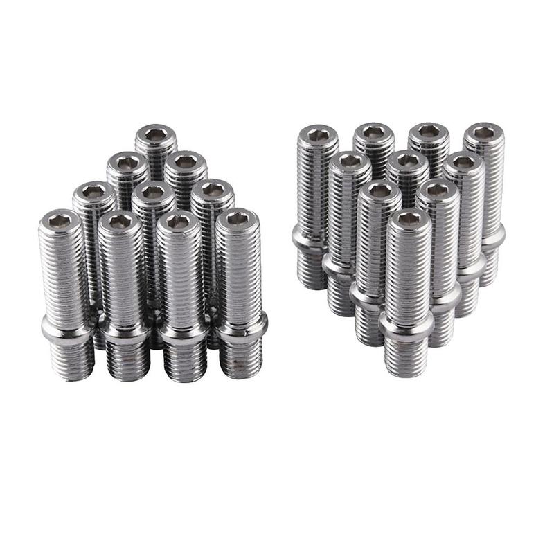 Wheels Studs Conversion Kit M14x1.5 To M12x1.5 Long Lug Bolts Screw Adapter for Car Alloy Wheel Repair and Maintenance