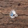 Natural London Blue Topaz Daughter Gift Cocktail Unique Ring 925 Sterling Silver RR-49-14
