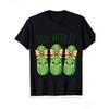 European sizes Pink T Shirt with Dill Pickle Design And Text Dill with It for Kids Outdoor Play - And Casual Wear