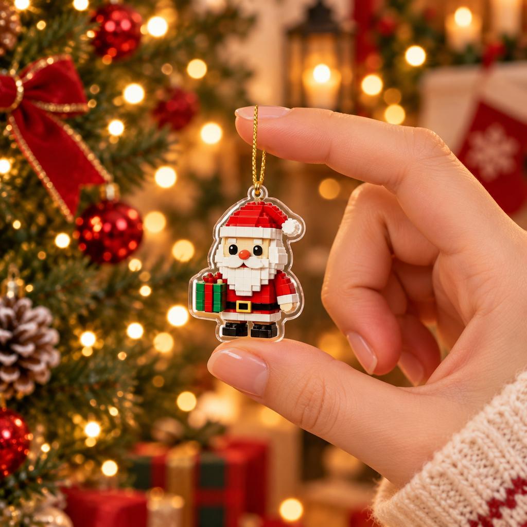 22D Acrylique Noël pour Décoration de Fête, Cadeaux d'Invités et Cadeaux