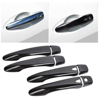 1 Set Außentürgriff-Abdeckung Zierleiste Passend für Nissan Rogue Murano Maxima Glänzend Schwarz ABS