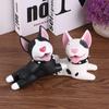2 Pcs Cute Dog Door Stoppers, Decorative PVC Door Stops for Home Bathroom Bedroom - Black & White, 5.1 X 3.6 Inches