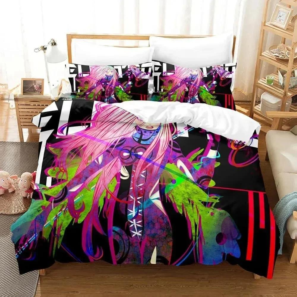3D Anime Deadman Wonderland Printed Bed Set Duvet Cover Pillowcase Bedding Set Bed Linen Sheet Quilt Cover Full Queen King Size