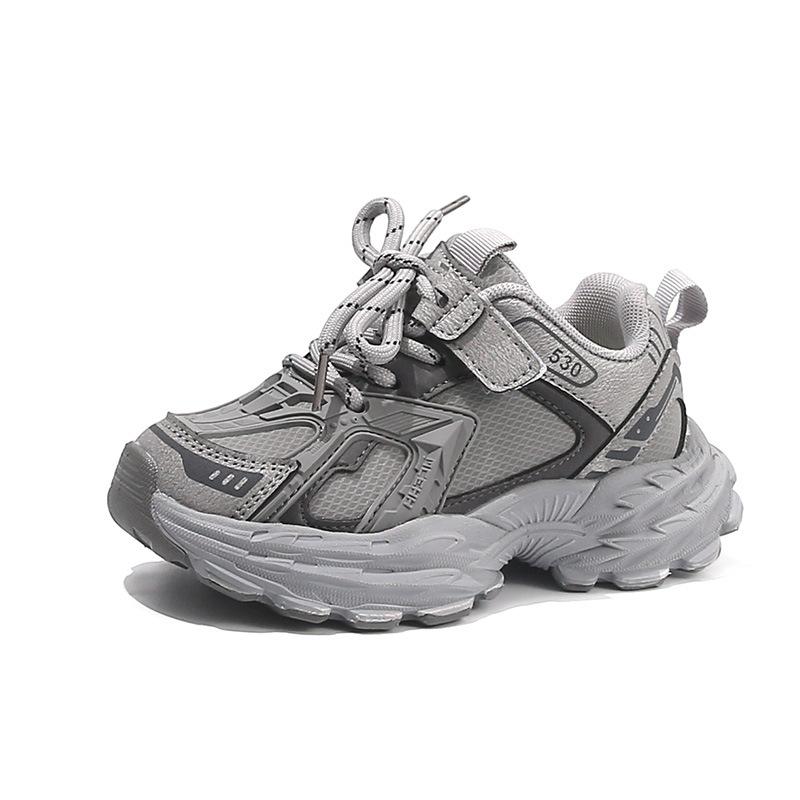 Thickness Children's Dad Shoes 2025 Autumn Explosion Baby Girl Leather Casual Shoes Fashion Versatile Boys Single Shoes