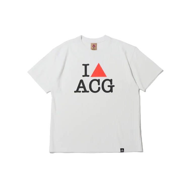 

New Nike ACG Set in Sleeve T Shirt Men s White DC5346-121 L
