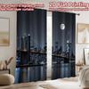 2D Flat Photography Backdrop Tapestry City Night Skyline 100% Polyester Family Party Decoration Perfect for Suitable for