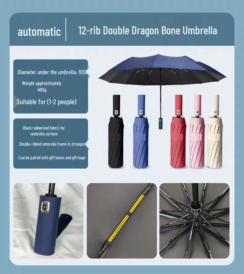 Large Windproof Sun Umbrella with Custom Logo - Automatic Open, Manual Control, and Sun Protection. Ideal for Gifts and Advertising.