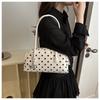 Niche Style Bowling Bag With Polka Dots, Fresh And Sweet Shoulder Bag, Commuting Fashion Trend, Armpit Pillow Bag