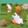 Adorable Resin Miniature Sleeping Animals Cute Pig Rabbit Cat Dog For Diy Fairy Garden